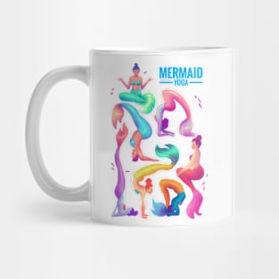 Yoga class with mermaids Mug